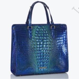 💜💙STUNNING BRAHMIN TIA ROYALTY OMBRE MELBOURNE TOTE💙💜